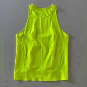 lululemon athletica Highlighter Yellow Run Tank Size 4